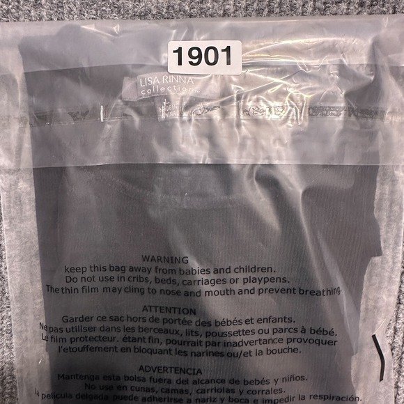 Lisa Rina Collection Womens Light Sweater L Large Black Long Sleeve - Picture 8 of 8